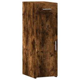 Berkfield Home Sideboard Smoked Oak 30x42.5x93 cm Engineered Wood in Brown - thumbnail 1