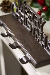 Dibor Merry Christmas 4 Stocking Holders Decorative Stocking Hooks in Brown - Size: 1 Pack - thumbnail 5