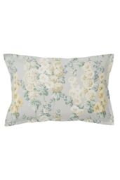 Sanderson 'Hollyhocks Cotton Duvet Cover Set in Silver - Size: Super King - thumbnail 3