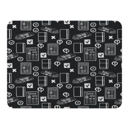Benjamin Tate Design Press & Media Symbols Blanket in Natural - Size: 120 cm x 150 cm - thumbnail 1