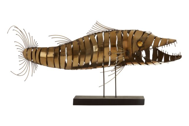 Orsina Zania Barracuda Sculpture in Gold - image 1
