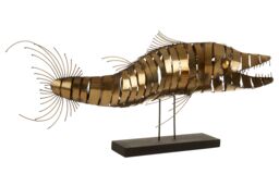 Orsina Zania Barracuda Sculpture in Gold - thumbnail 5