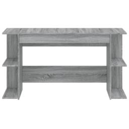 Berkfield Home Decorative Desk Grey Sonoma 140x50x75 cm Engineered Wood - Size: 140 x 50 x 75 cm - thumbnail 4