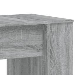Berkfield Home Decorative Desk Grey Sonoma 140x50x75 cm Engineered Wood - Size: 140 x 50 x 75 cm - thumbnail 7