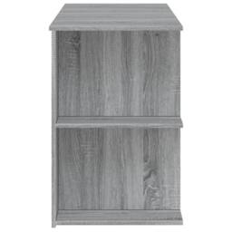 Berkfield Home Decorative Desk Grey Sonoma 140x50x75 cm Engineered Wood - Size: 140 x 50 x 75 cm - thumbnail 5