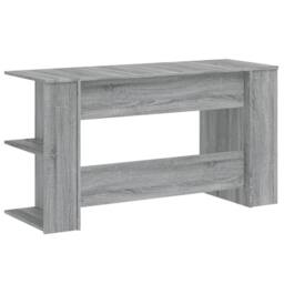 Berkfield Home Decorative Desk Grey Sonoma 140x50x75 cm Engineered Wood - Size: 140 x 50 x 75 cm - thumbnail 6