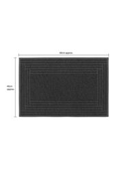JVL Mud Grabber Spaghetti Scraper Doormat 40x60cm Grey Border - Size: 40 cm x 60 cm - thumbnail 5