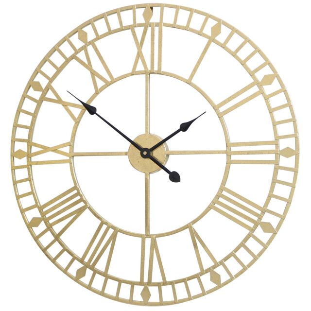 Melody Maison Gold Metal Skeleton Clock 60cm X 60cm - Size: 60 cm X 60 cm - image 1