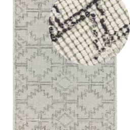 Wyld and Coco Beige and Black Hand-Tufted Wool Rug 140 x 200 cm - Size: 140 cm x 200 cm - thumbnail 2