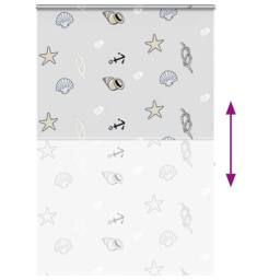 Berkfield Home Shower Roller Blind with Cassette 150x240 cm Fabric Width 146 cm in Light Grey - thumbnail 5