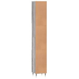 Berkfield Home Bathroom Cabinet Grey Sonoma 30x30x190 cm Engineered Wood - Size: 30 x 30 x 190 cm - thumbnail 8