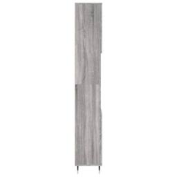 Berkfield Home Bathroom Cabinet Grey Sonoma 30x30x190 cm Engineered Wood - Size: 30 x 30 x 190 cm - thumbnail 7
