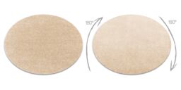 RugsX Buenos Rug in Yellow - Size: 80 cm diameter - thumbnail 2