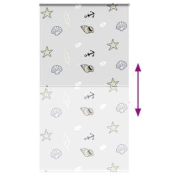 Berkfield Home Shower Roller Blind with Cassette 140x240 cm Fabric Width 136 cm in Black - thumbnail 5