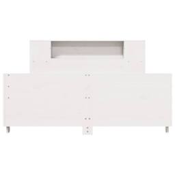 Berkfield Home Bed Frame without Mattress White 150x200 cm King Size Solid Wood Pine - thumbnail 4