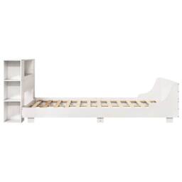 Berkfield Home Bed Frame without Mattress White 150x200 cm King Size Solid Wood Pine - thumbnail 7