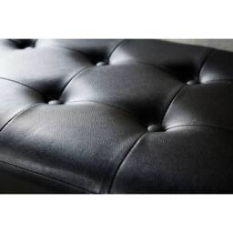 FORGEVIO Bench Seat Box Luxurious soft Black Faux Leather storage Bedding - thumbnail 5