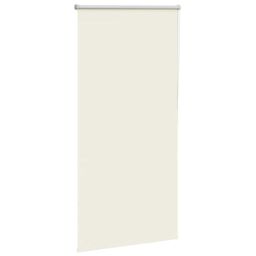 Berkfield Home Roller Blind Blackout Off-White 80x130 cm Fabric Width 75.7 cm Polyester in White - thumbnail 3