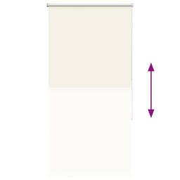 Berkfield Home Roller Blind Blackout Off-White 80x130 cm Fabric Width 75.7 cm Polyester in White - thumbnail 5