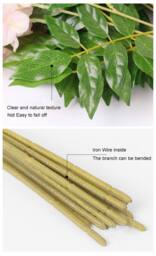 ExtraStar 12 Stems Fake Wisteria Vine Garland for Wedding & Party Decoration in White - thumbnail 6