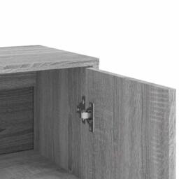 Berkfield Home Sideboards 2 pcs Grey Sonoma 60x31x84 cm Engineered Wood - Size: 60 x 31 x 84 cm - thumbnail 8
