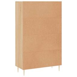 Berkfield Home Highboard Sonoma Oak 69.5x31x115 cm Engineered Wood in Light Tan - thumbnail 8
