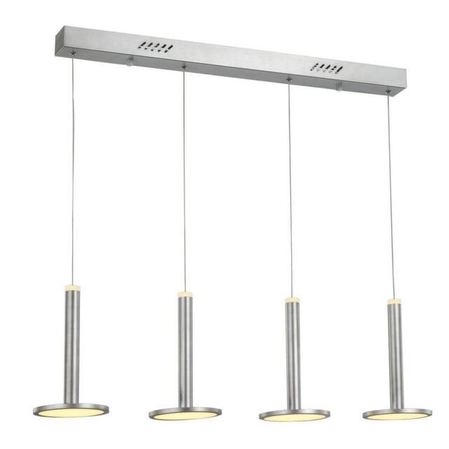 Netlighting Modern LED Hanging Pendant Nickel 3000K 2690lm Dimmable in Grey