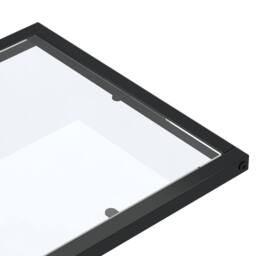 Berkfield Home Stylish Computer Side Table Transparent 50x35x65 cm Tempered Glass in Clear - Size: 50 x 35 x 65 cm - thumbnail 5