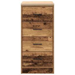Berkfield Home Garage Storage Cabinet Old Wood 40x51x85 cm Solid Wood Pine in Brown - Size: 40 x 51 x 85 cm - thumbnail 6