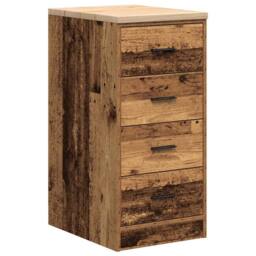Berkfield Home Garage Storage Cabinet Old Wood 40x51x85 cm Solid Wood Pine in Brown - Size: 40 x 51 x 85 cm - thumbnail 1