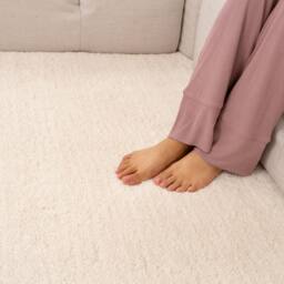 Kukoon Cream Washable Machine Wash Shaggy Rug - Size: 120 cm x 170 cm - thumbnail 5