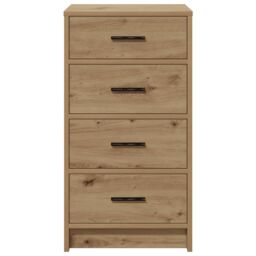 Berkfield Home Sideboard Artisan Oak 40x41x75 cm Engineered Wood in Brown - Size: 40 x 41 x 75 cm - thumbnail 6