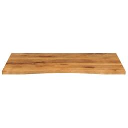 Berkfield Home Desk Top with Curve 100x80x2.5 cm Solid Wood Rough Mango in Brown - thumbnail 3