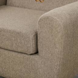 VOGREX Brown Ear Shaped Kids Armchair Toddler Sofa Chair For Bedroom - thumbnail 3