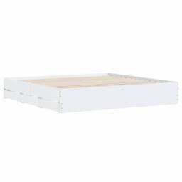 Berkfield Home Bed Frame with Drawers without Mattress White 160x200 cm - thumbnail 8