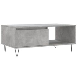 Berkfield Home Coffee Table Concrete Grey 90x50x36.5 cm Engineered Wood - thumbnail 2