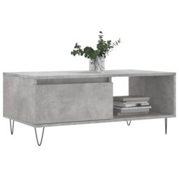 Berkfield Home Coffee Table Concrete Grey 90x50x36.5 cm Engineered Wood - thumbnail 3