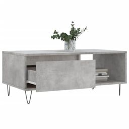 Berkfield Home Coffee Table Concrete Grey 90x50x36.5 cm Engineered Wood - thumbnail 4