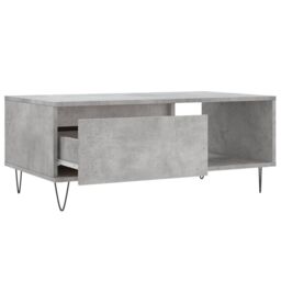 Berkfield Home Coffee Table Concrete Grey 90x50x36.5 cm Engineered Wood - thumbnail 6