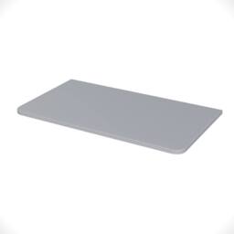 Nes Home Matte Grey 800mm Round Corner MDF Bathroom Worktop For Vanity Cabinet - thumbnail 1