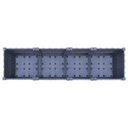 Berkfield Home Raised Bed 160x40x38 cm Polypropylene in Grey - Size: 160 x 40 x 38 cm - thumbnail 5