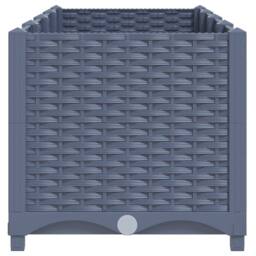 Berkfield Home Raised Bed 160x40x38 cm Polypropylene in Grey - Size: 160 x 40 x 38 cm - thumbnail 4