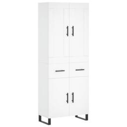 Berkfield Home Highboard White 69.5x34x180 cm Engineered Wood - thumbnail 2