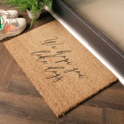 Artsy Mats We Hope You Like Dogs Coir Doormat (60 x 40cm) in Brown - Size: 40 cm x 60 cm - thumbnail 2
