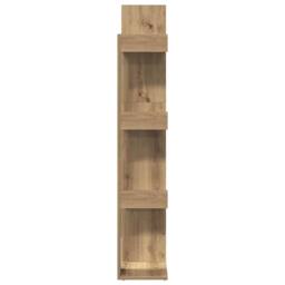 Berkfield Home Decorative Book Cabinet Artisan Oak 86x25.5x140 cm Engineered Wood in Brown - thumbnail 5