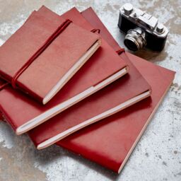 Paper High Distressed Leather Photo Album in Brown - Size: XL - thumbnail 3
