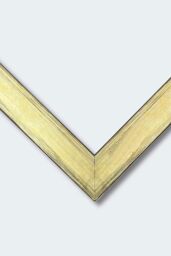 ARTZE Framed Abstract Navy Blue & Blush Pink Framed Wall Art - Large in Metallic Gold - Size: W53 cm x H73 cm x D20mm - thumbnail 3