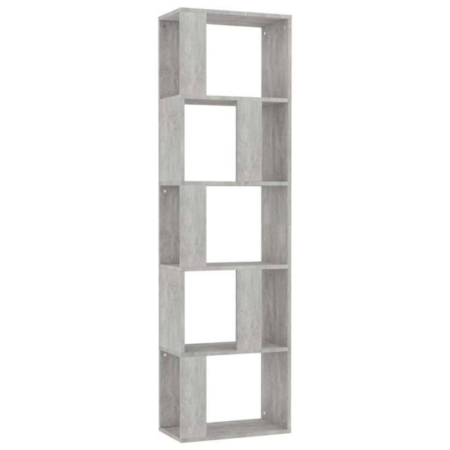 Berkfield Home Book Cabinet/Room Divider Concrete Grey 45x24x159 cm Engineered Wood - Size: 45 x 24 x 159 cm - image 1