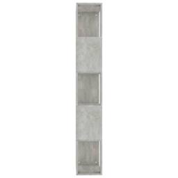 Berkfield Home Book Cabinet/Room Divider Concrete Grey 45x24x159 cm Engineered Wood - Size: 45 x 24 x 159 cm - thumbnail 6