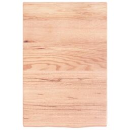 Berkfield Home Wall Shelf Light Brown 40x60x2 cm Treated Solid Wood Oak - Size: 40 x 60 x 2 cm - thumbnail 2